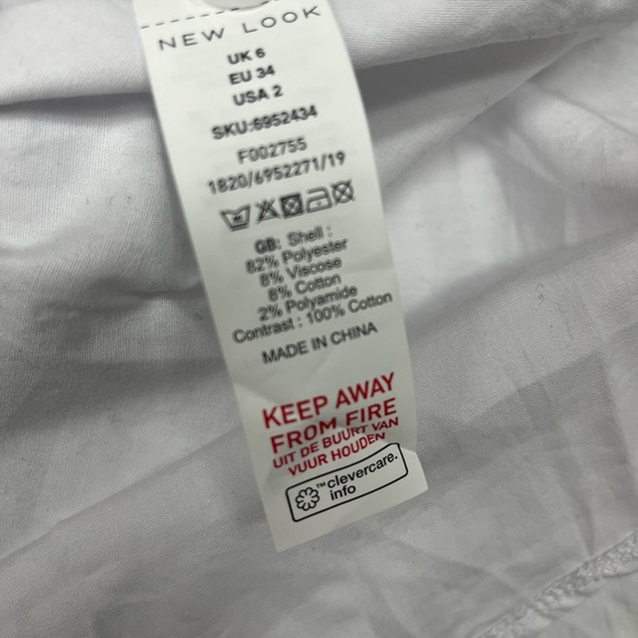 ASOS NEW LOOK 2 in 1 Boucle Popline Dress Shirt - NWT - Picture 5 of 5